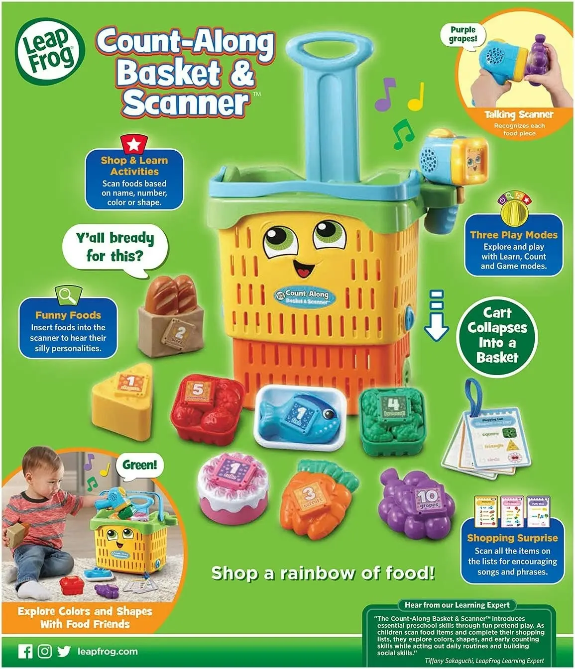 LeapFrog Count-Along Basket & Scanner