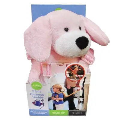 Playette 2 In 1 Harness Buddy Pink Puppy