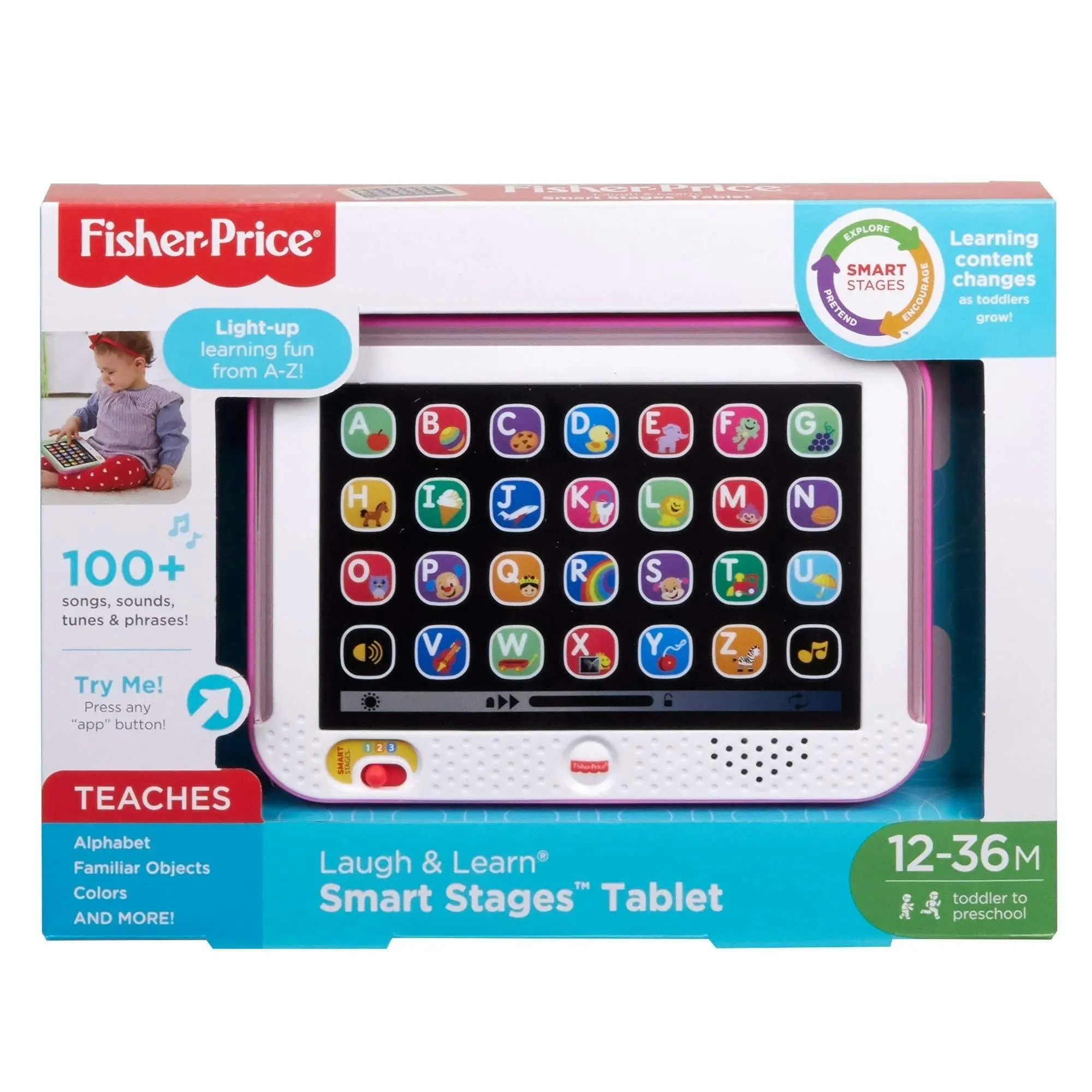 Fisher-Price Laugh & Learn Smart Stages Tablet - Pink