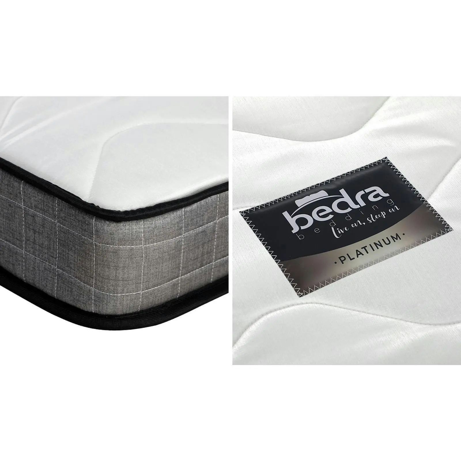 Bedra Single Mattress Tight Top Bed Bonnell Spring Foam 13CM Medium Firm