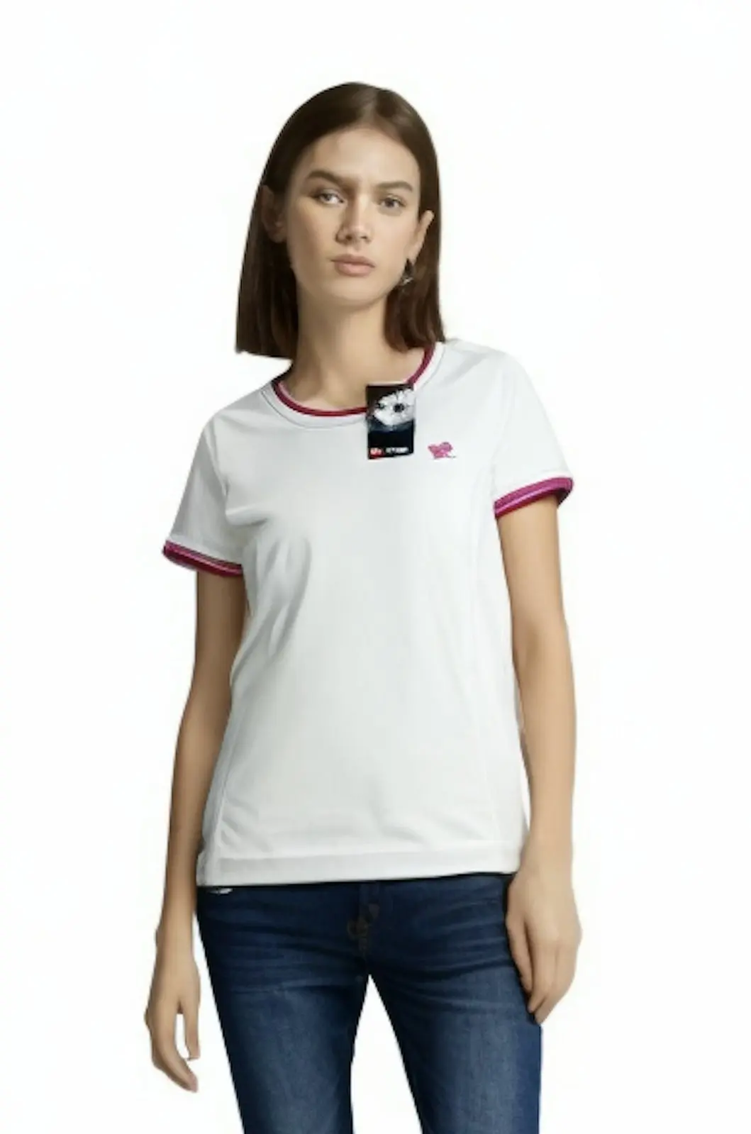 Lotto Womens Tennis Share Round Crew Neck Top T Shirt Performance Q2455