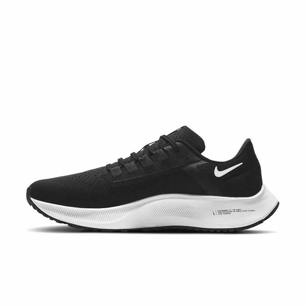 Nike Mens Air Zoom Pegasus 38 Sneakers Shoes Running - Black/White