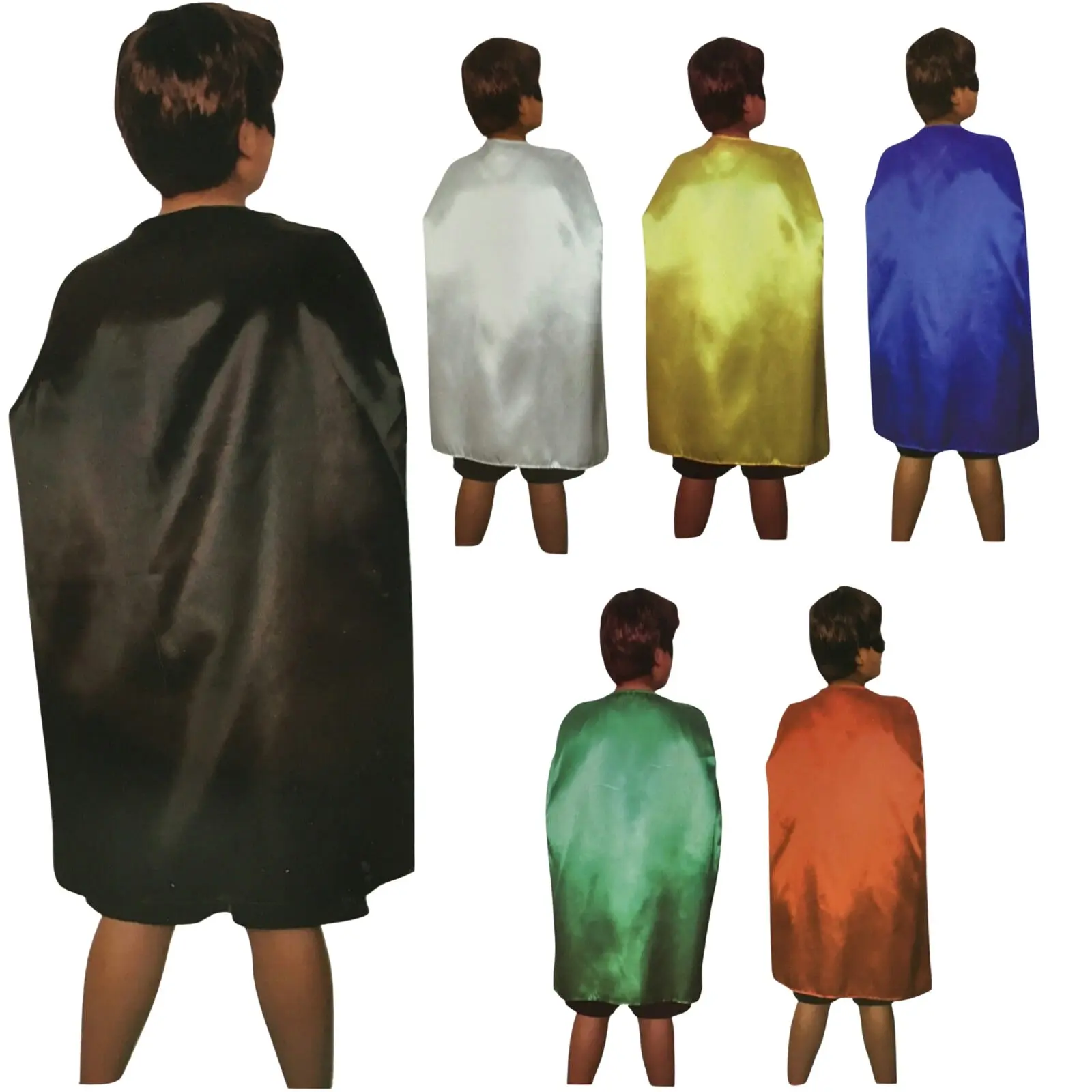 MEDIUM CAPE Kids Childrens Party Costume Vampire Halloween Coat School Team