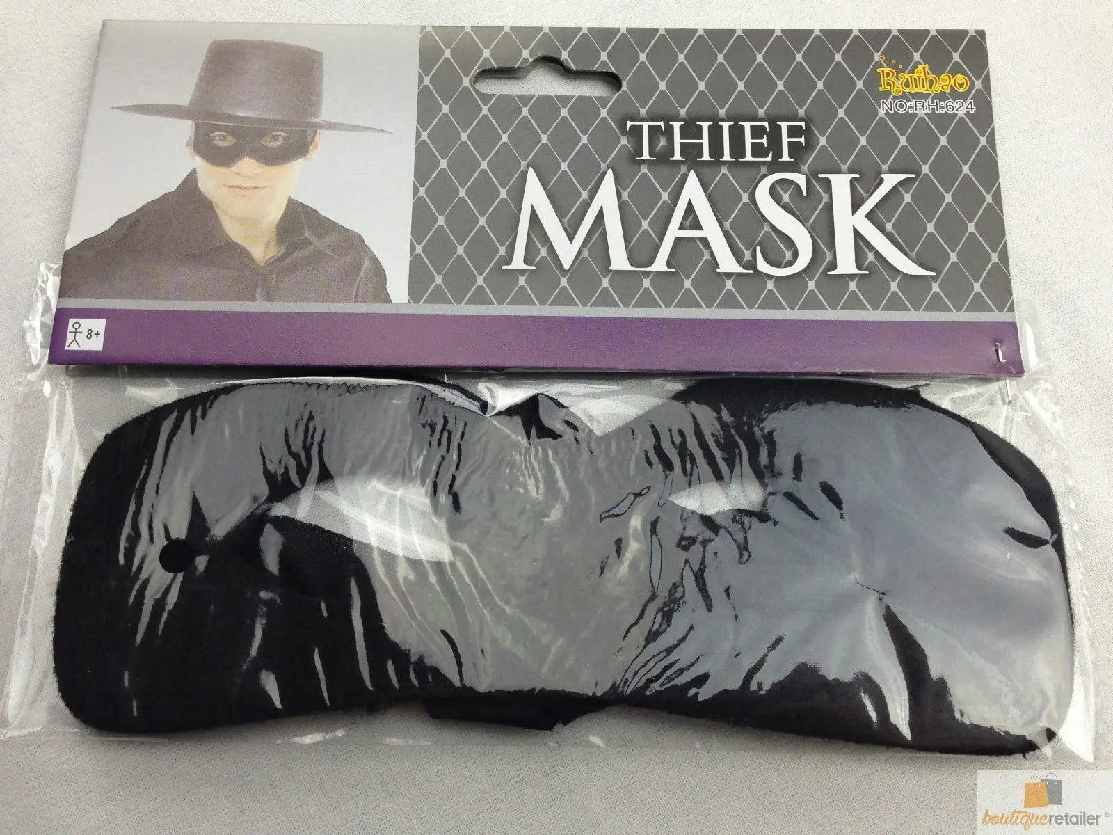 THIEF MASK Burglar Bandit Pirate Halloween Costume Fancy Dress Robber