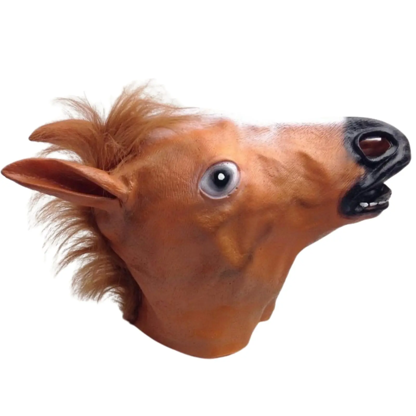 Animal Head Face Mask Halloween Latex Rubber Costume Party Horse Tiger Lion Wolf