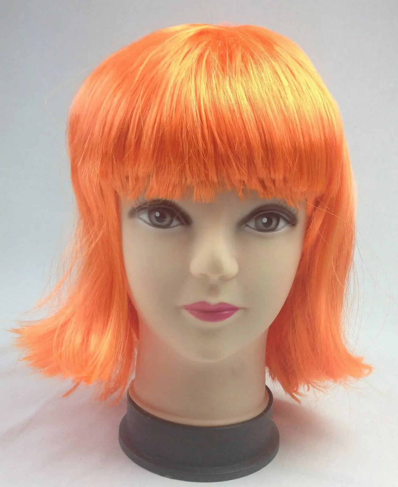 Bob Wig Costume Short Straight Fringe Cosplay Party Full Hair Womens Fancy Dress