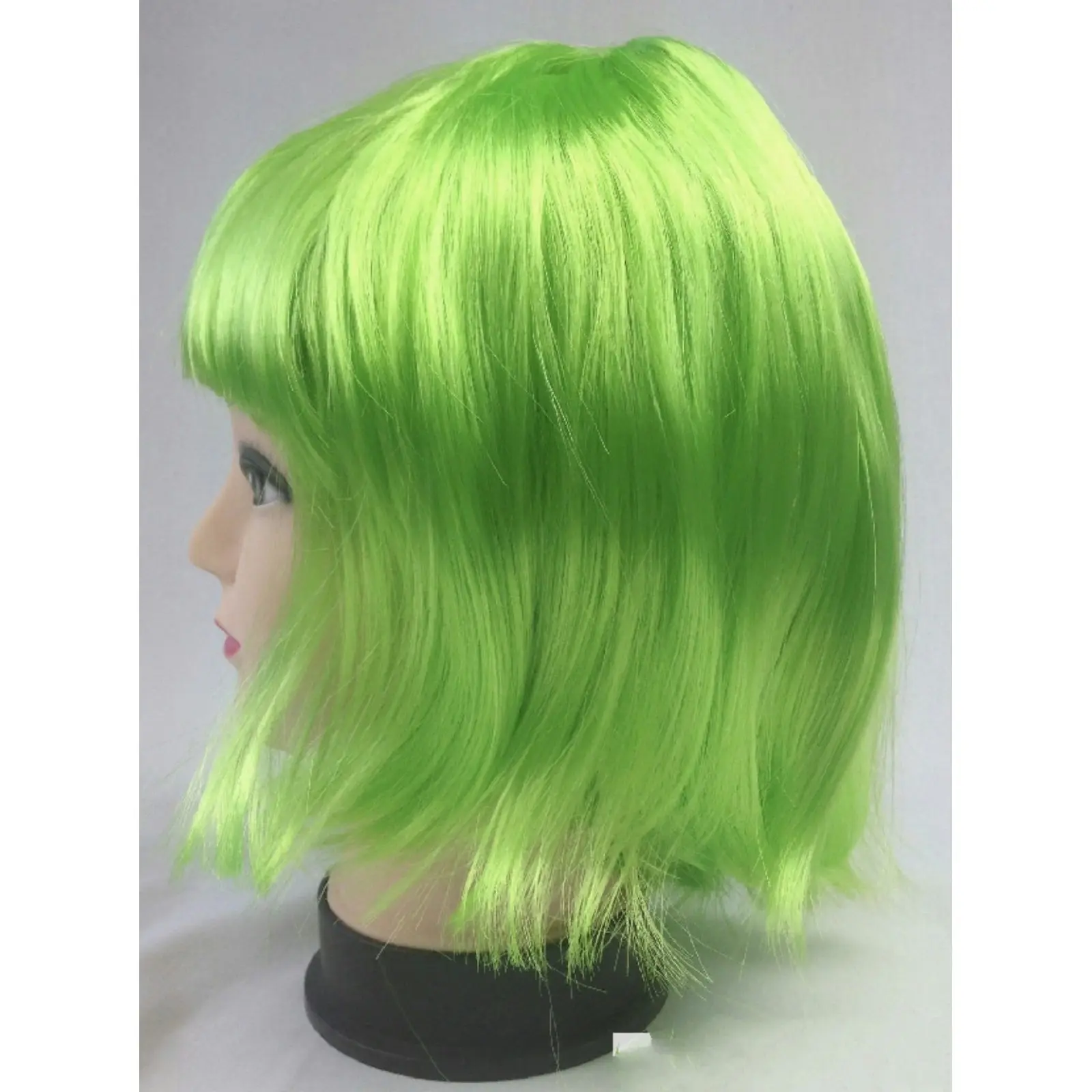 Bob Wig Costume Short Straight Fringe Cosplay Party Full Hair Womens Fancy Dress