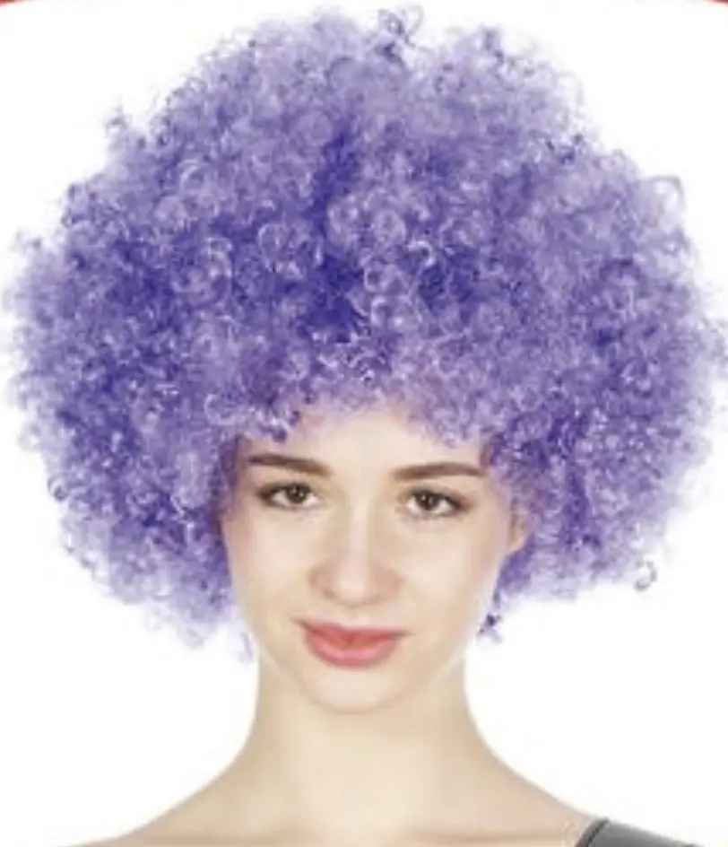 DELUXE AFRO WIG Curly Hair Costume Party Fancy Disco Circus 70s 80s Dress Up