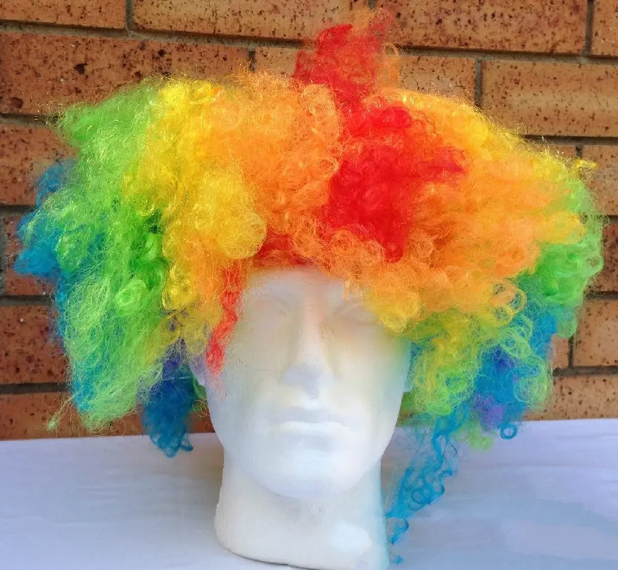 DELUXE AFRO WIG Curly Hair Costume Party Fancy Disco Circus 70s 80s Dress Up