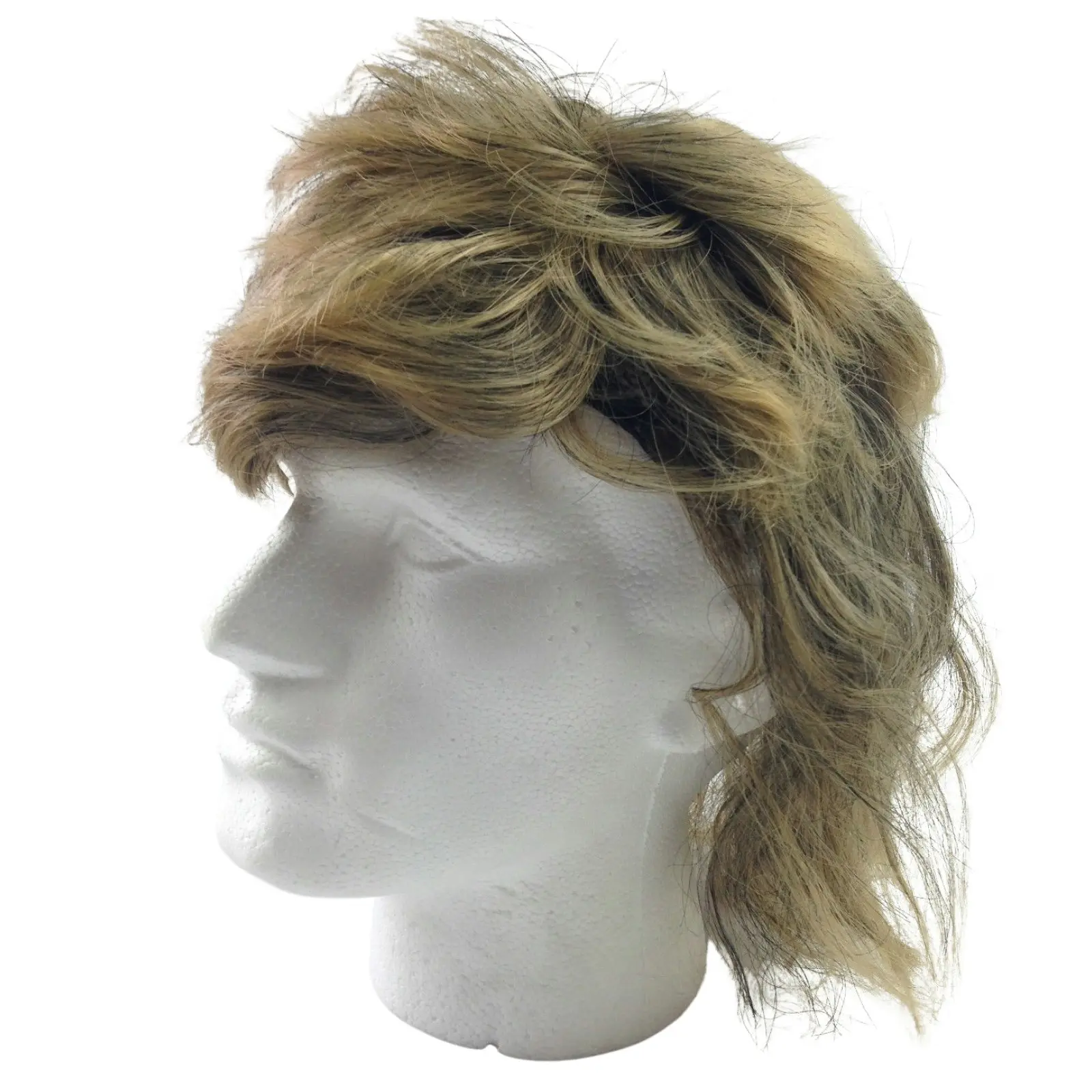 MULLET WIG 80s Fancy Dress Mens Party Costume Rock Bogan Accessory Punk 70s 90s