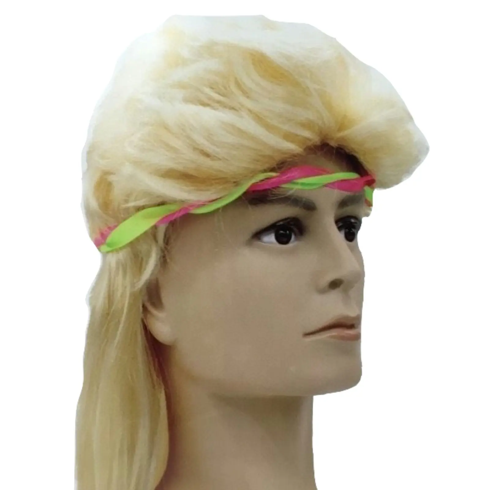 MULLET WIG 80s Fancy Dress Mens Party Costume Rock Bogan Accessory Punk 70s 90s