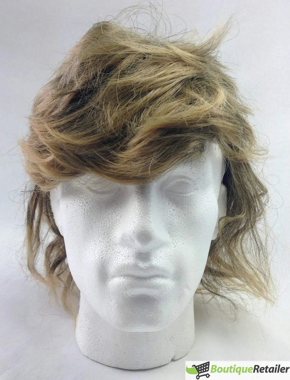 MULLET WIG 80s Fancy Dress Mens Party Costume Rock Bogan Accessory Punk 70s 90s