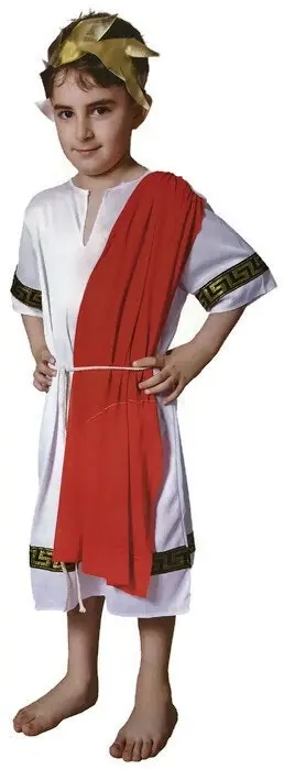 Childrens ROMAN EMPEROR Boys Costume Julius Caesar King Party Greek Toga Outfit