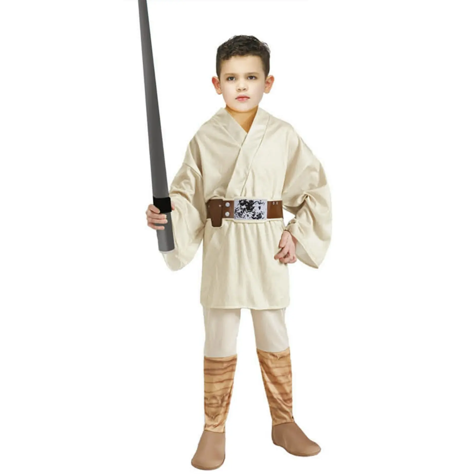 Childrens Space Warrior Costume Jedi Party Master Boys Kids