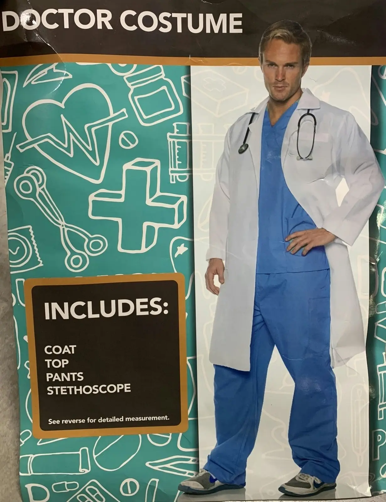 Plus Size Mens Doctor Costume King Big & Tall Party Hospital Fancy Dress