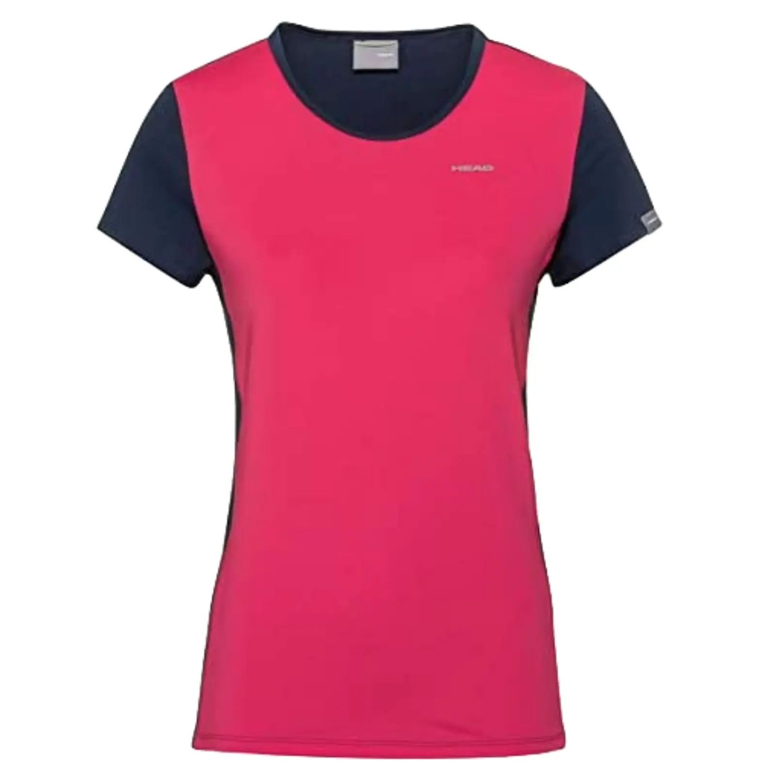 Head Womens Mia T-Shirt Tennis Sports Gym Workout - Magenta/Dark Blue