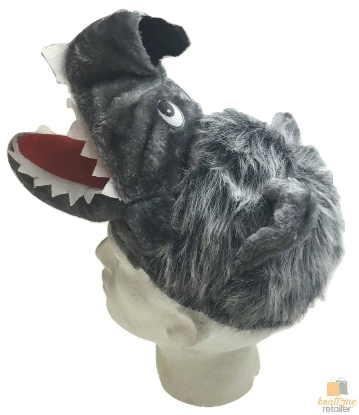 WOLF HAT Funny Party Costume Adult Childrens Animal Fancy Dress Halloween Cap