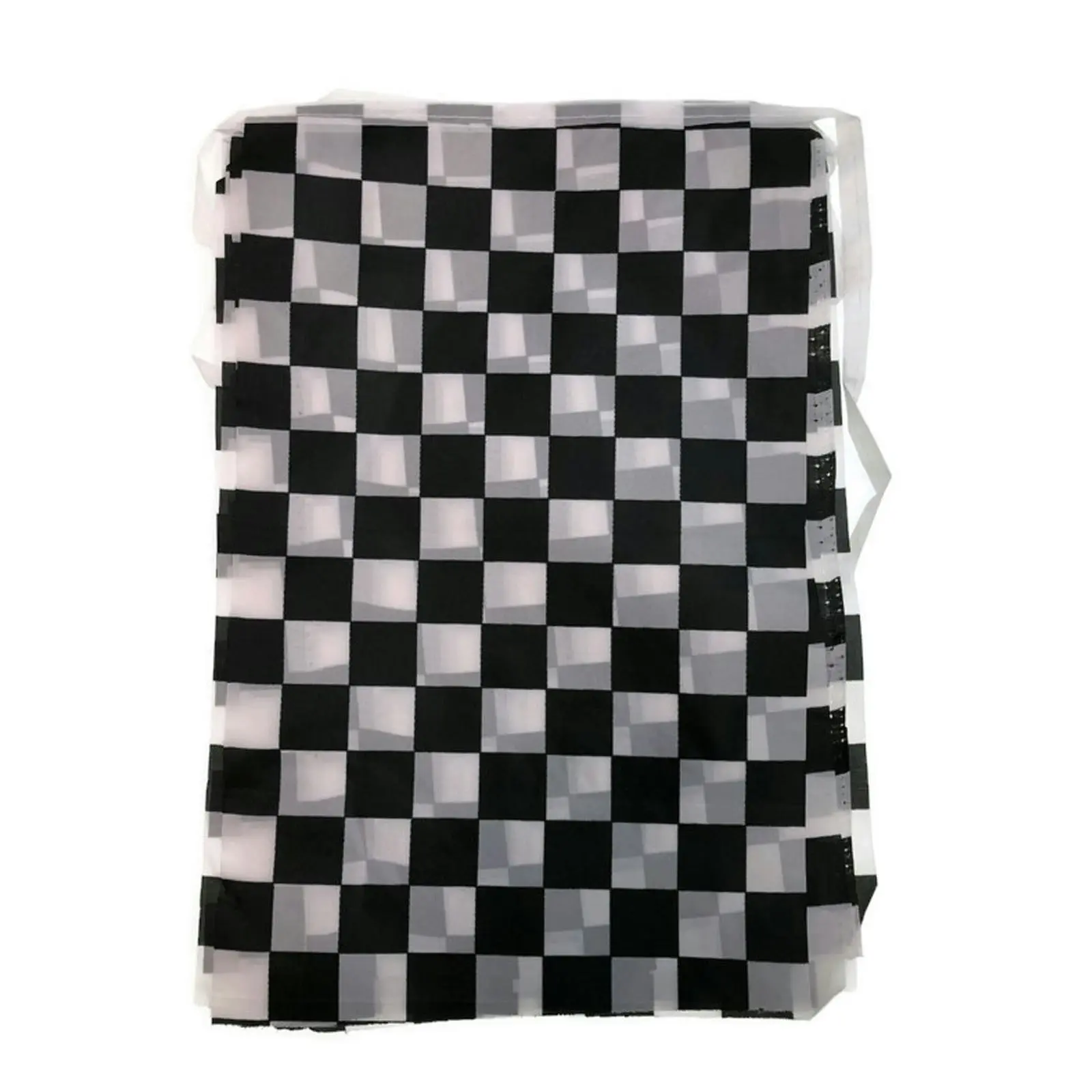 CHECKERED BUNTING FLAG Race Car Chequered Flag Banner Hanging Decoration Rectangular