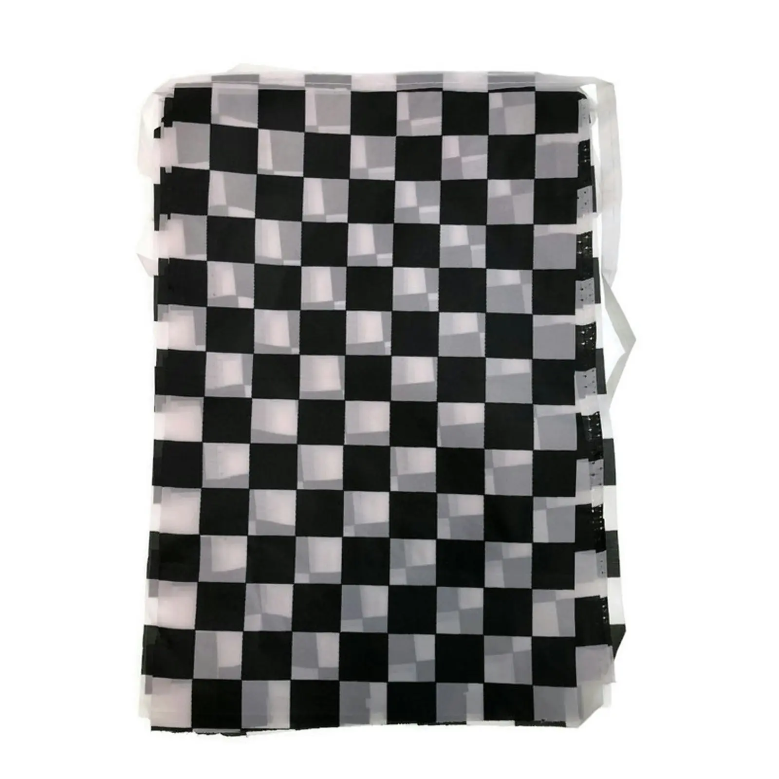 CHECKERED BUNTING FLAG Race Car Chequered Flag Banner Hanging Decoration Rectangular