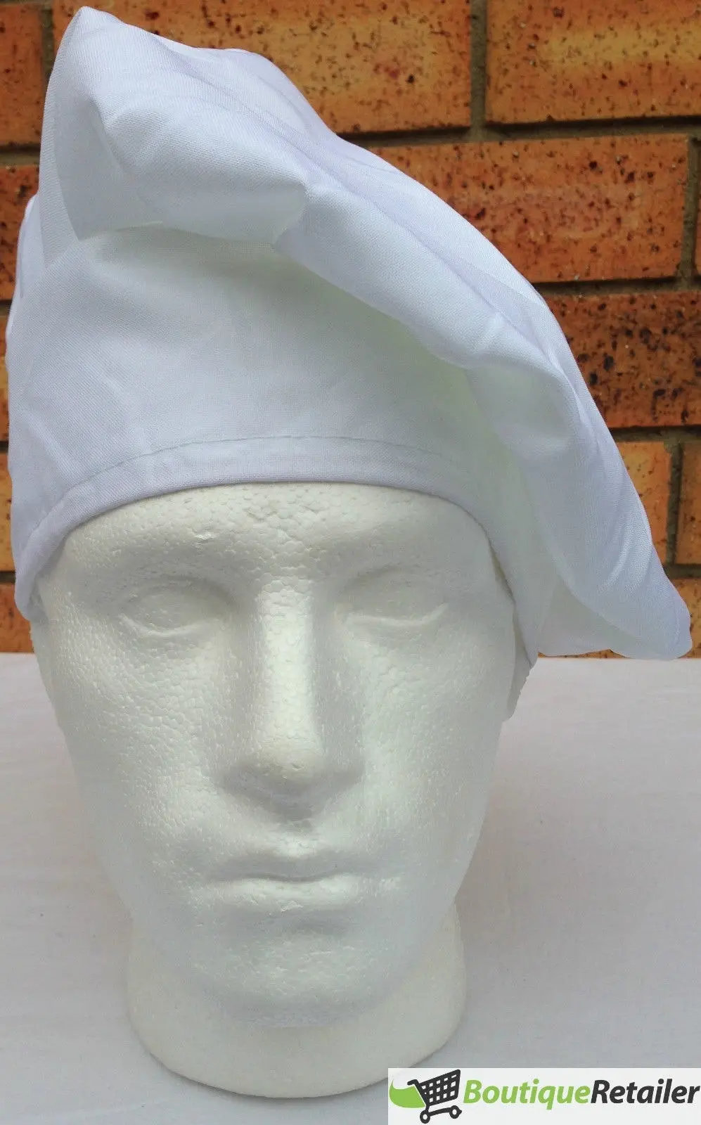 ADULT CHEFS HAT White Kitchen Cooking Baker Cap Chef Party Cotton Blend BBQ