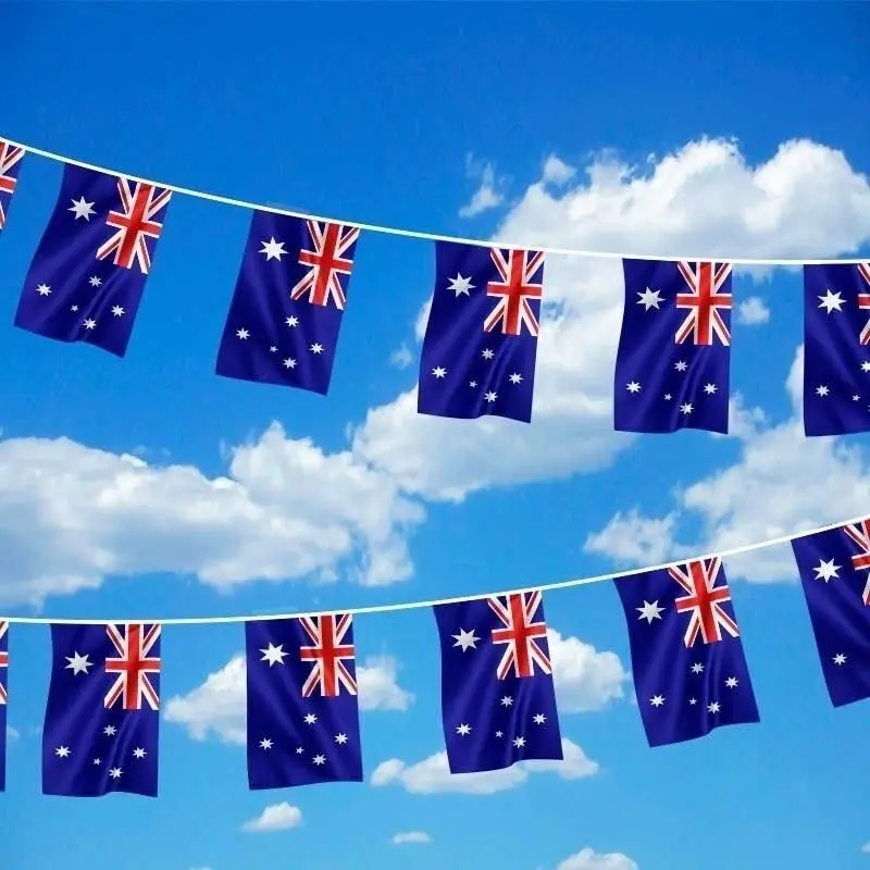 7m AUSTRALIA BUNTING FLAG Australian Day Colours Party Banner Flags Decor