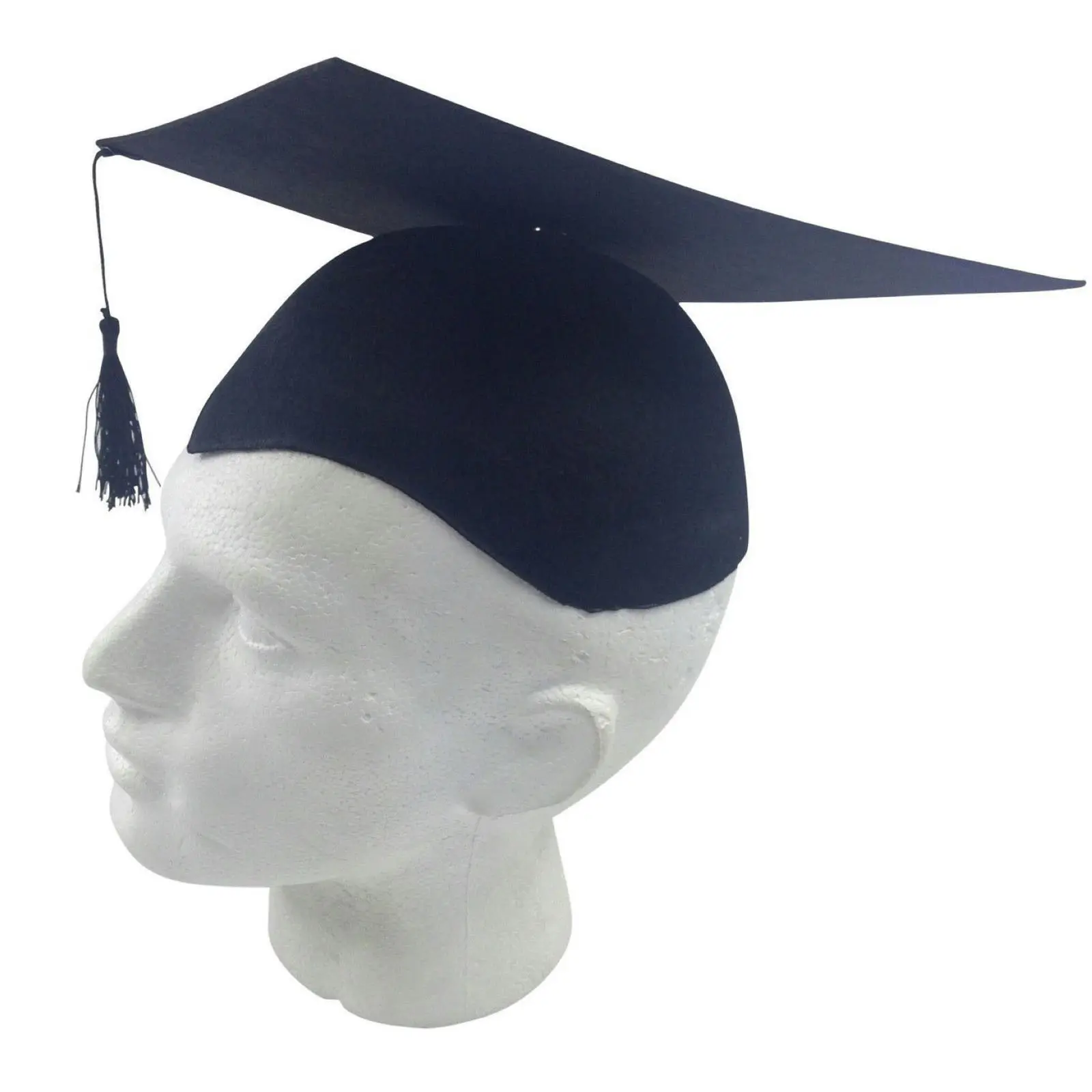 GRADUATION HAT Mortar Board Graduate Bachelor Academic Cap School - Black