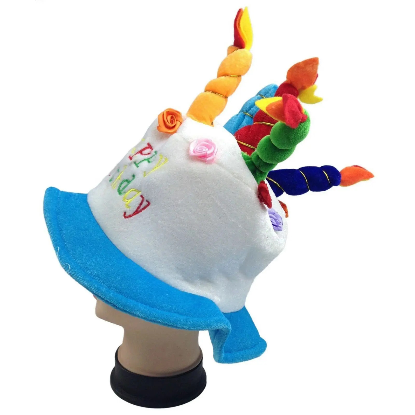 Happy BIRTHDAY CAKE HAT Party Costume Bday Fancy Dress with Candles Gift