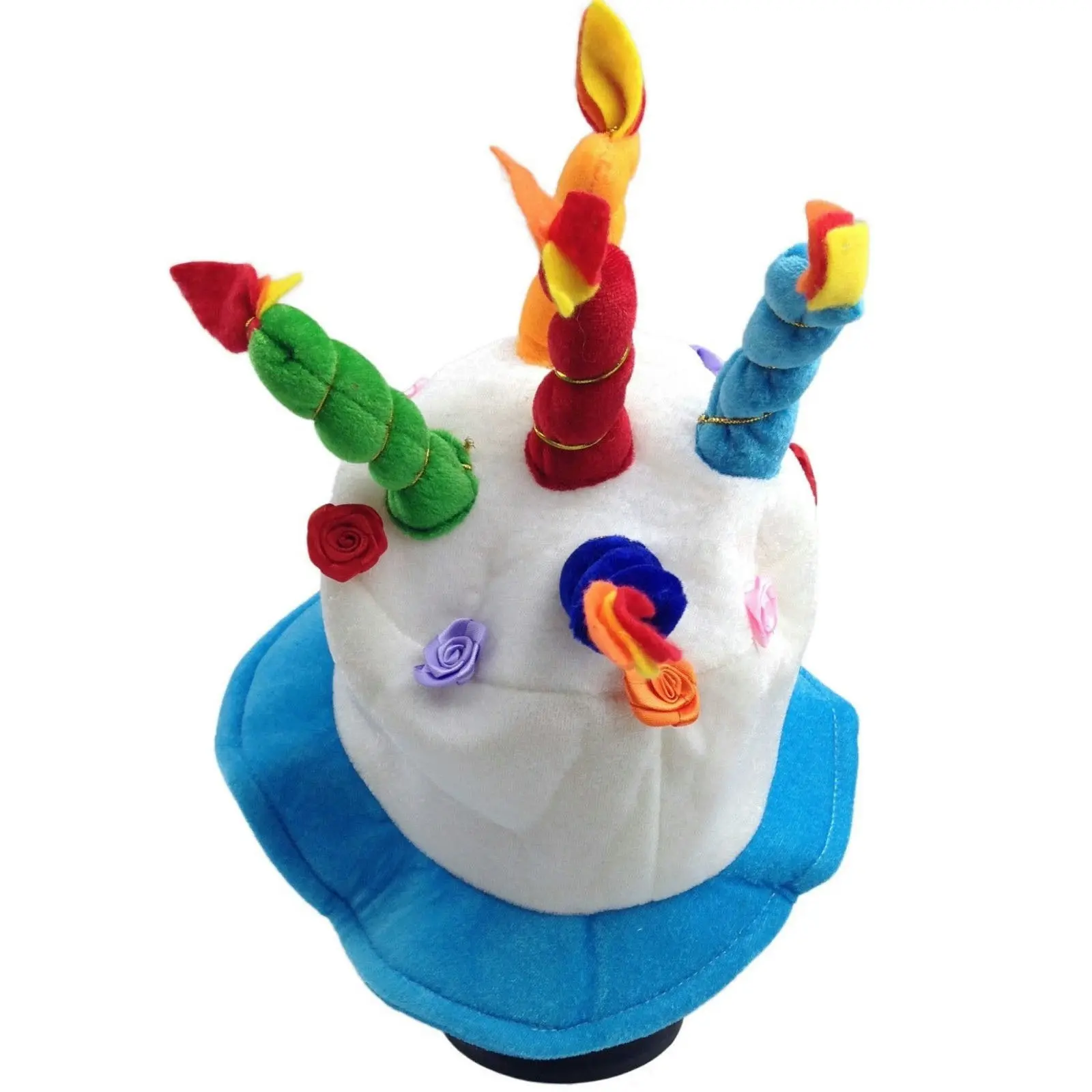 Happy BIRTHDAY CAKE HAT Party Costume Bday Fancy Dress with Candles Gift