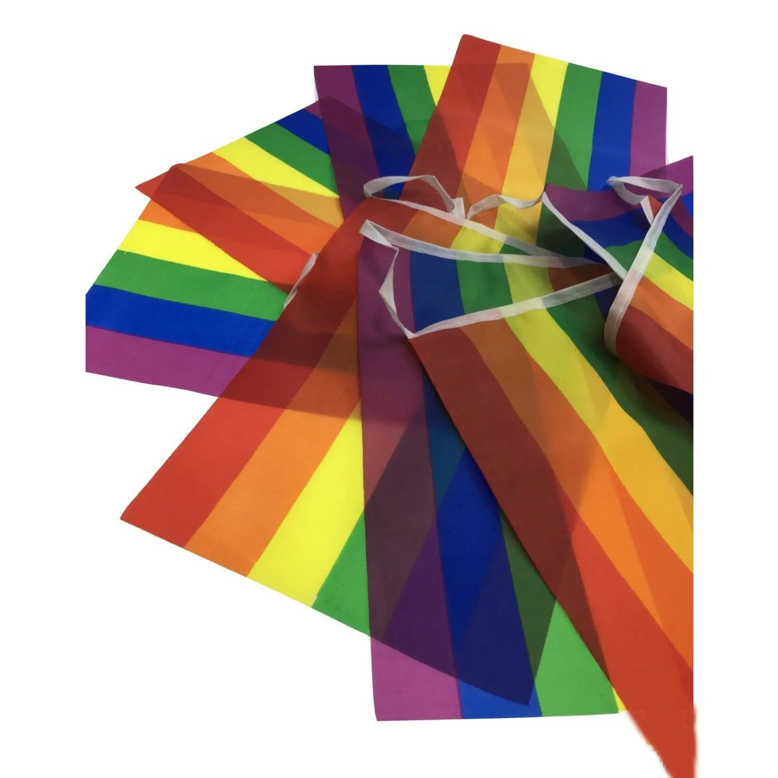 10x 3.6m RAINBOW BUNTING FLAG Party Banner Stall Flags Decor Gay Pride LGBT BULK