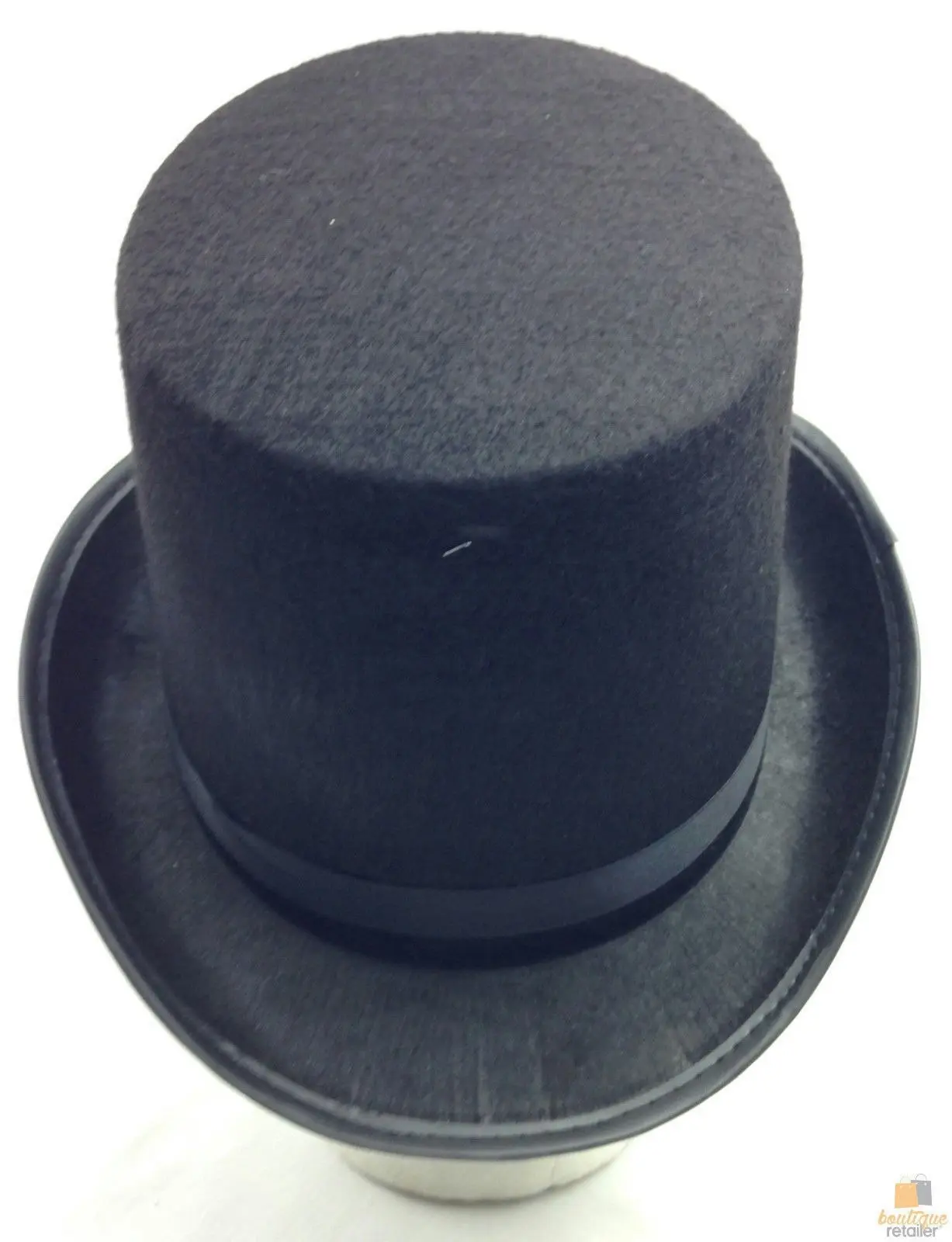 BLACK TOP HAT Costume Mad Hatter Party Wedding Magician Formal Trilby Fedora