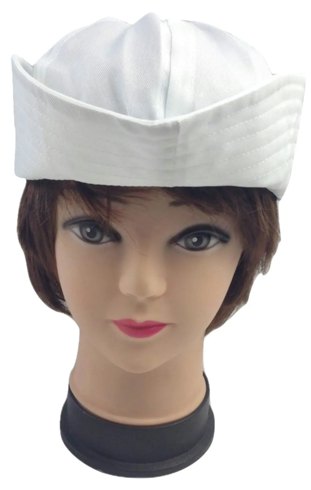 Adult White Sailor Hat Marine Unisex Gob Captain Navy Hen's Night Doughboy Cap