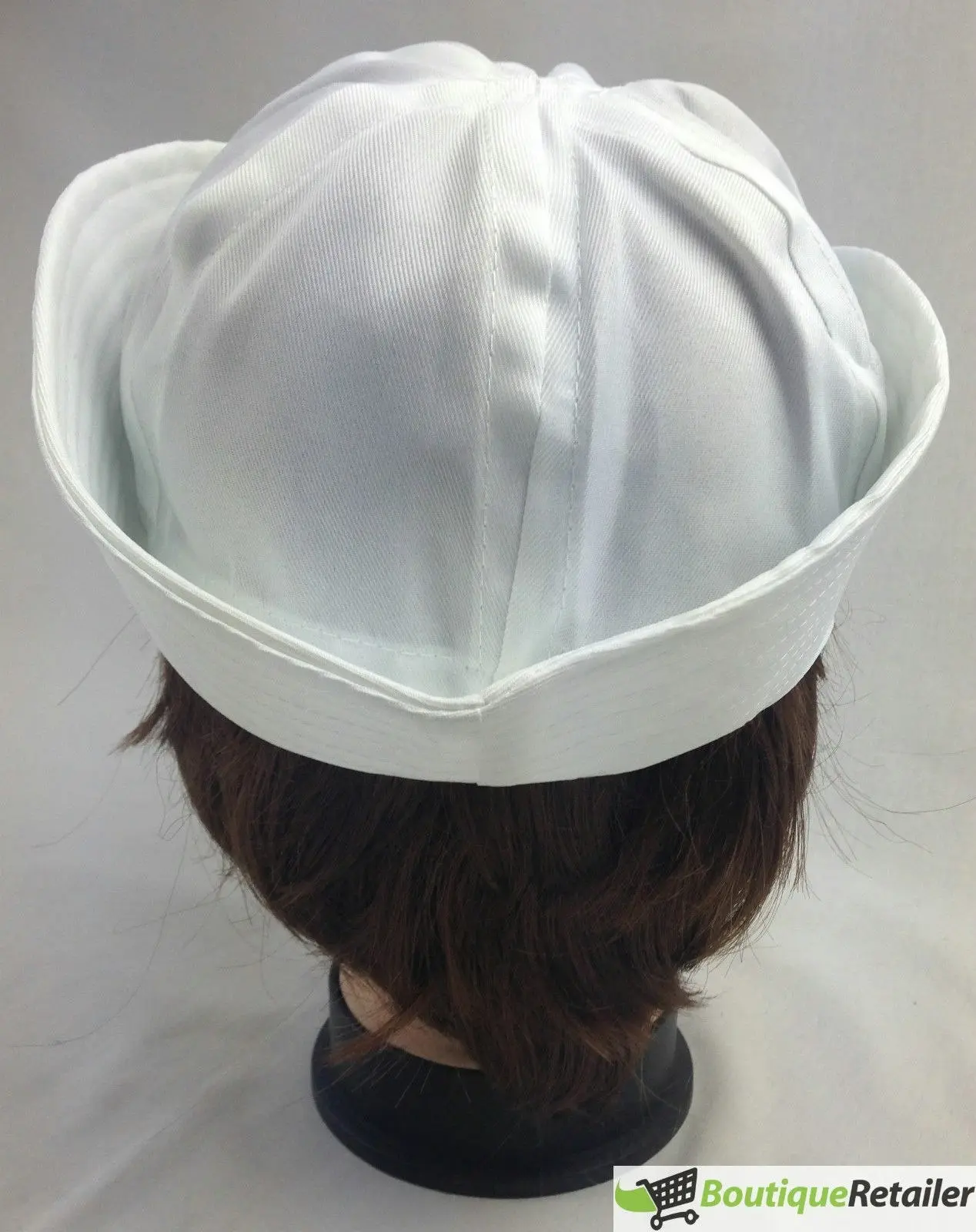 Adult White Sailor Hat Marine Unisex Gob Captain Navy Hen's Night Doughboy Cap