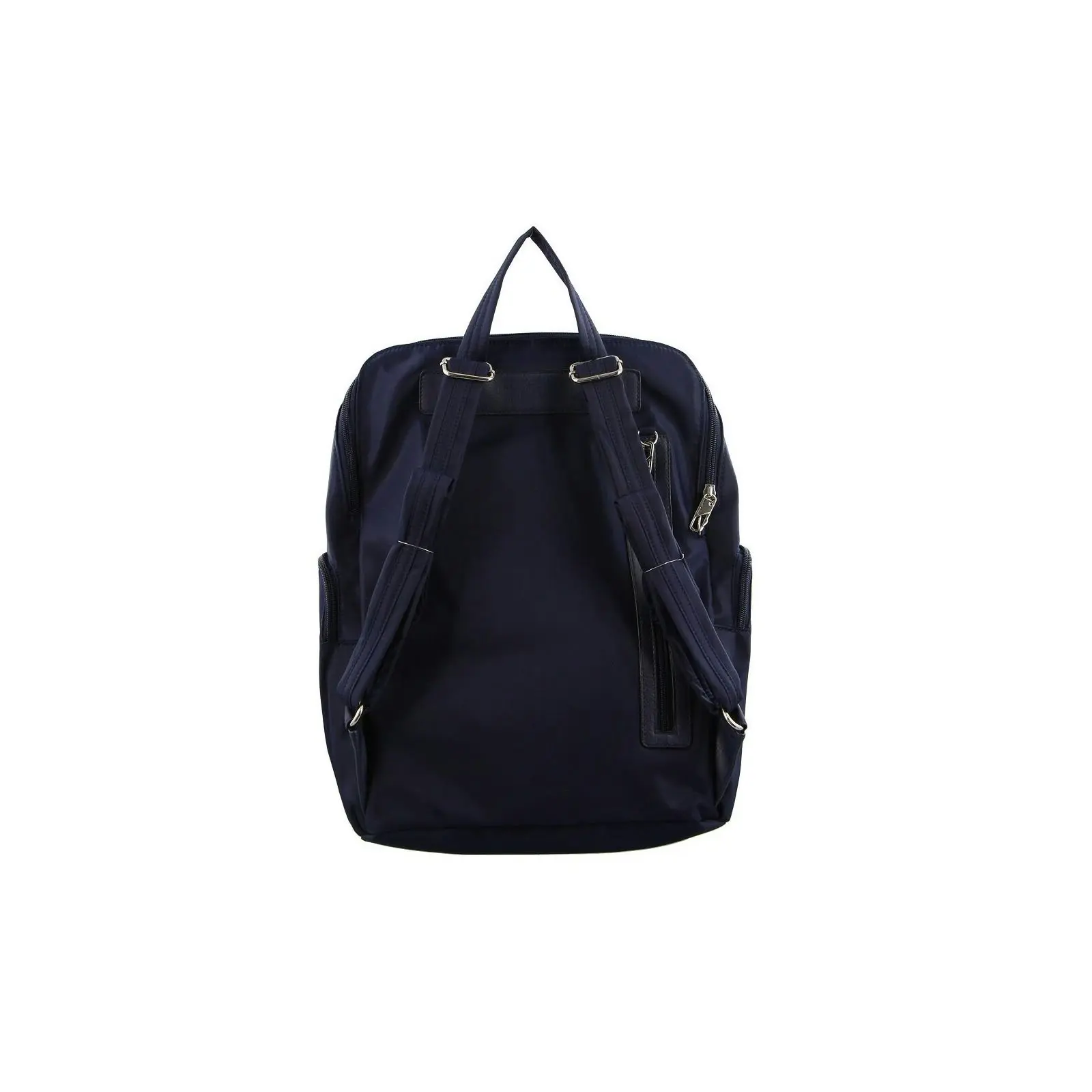 Pierre Cardin Nylon RFID Anti Theft Slash Proof Backpack Bag - Navy