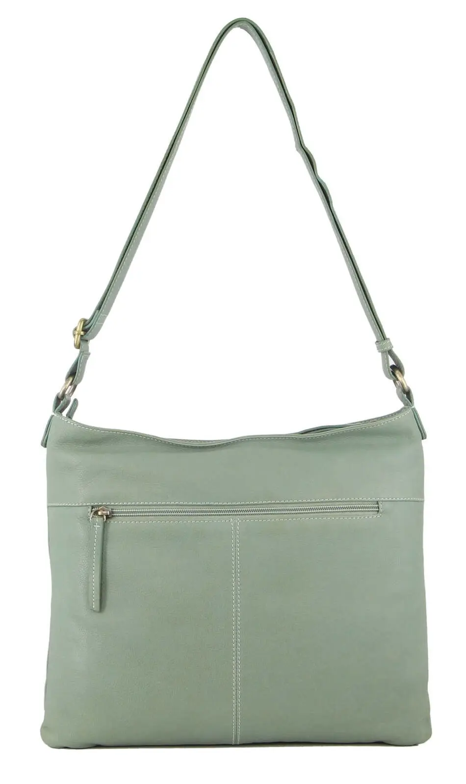 Pierre Cardin Womens Woven Leather Flap Cross-Body Bag Handbag - Mint