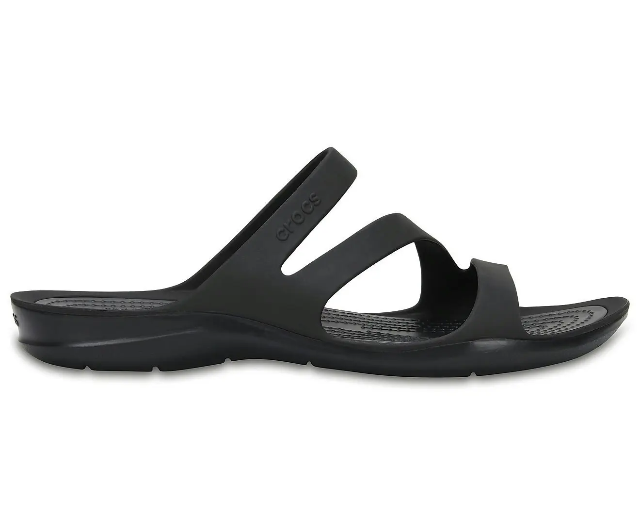 Crocs Womens Swiftwater Sandals Flip Flops Thongs - Black/Black