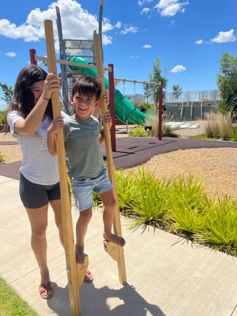 180cm Walking Wooden Stilts With 3 Platforms