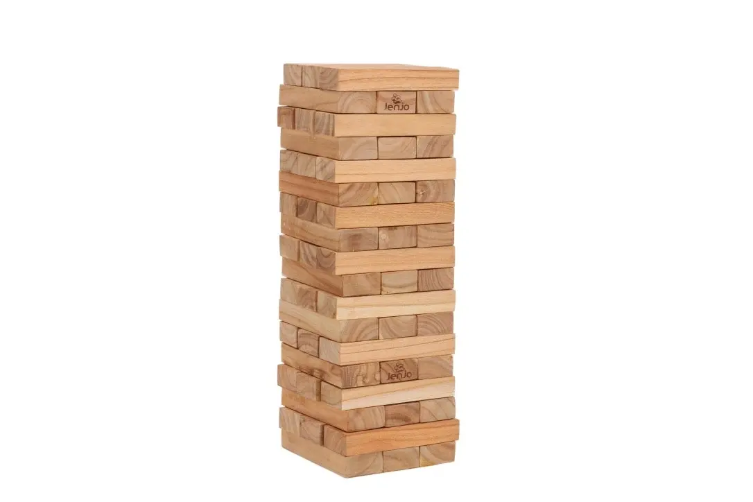 54 Piece Giant Jenjo Outdoor Wooden Block Game 63cm