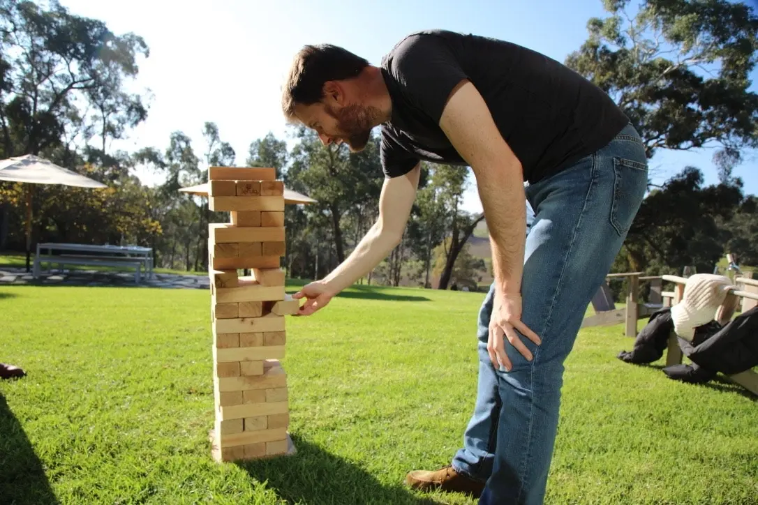 54 Piece Outdoor Giant Jenjo Wooden Block Game 81cm