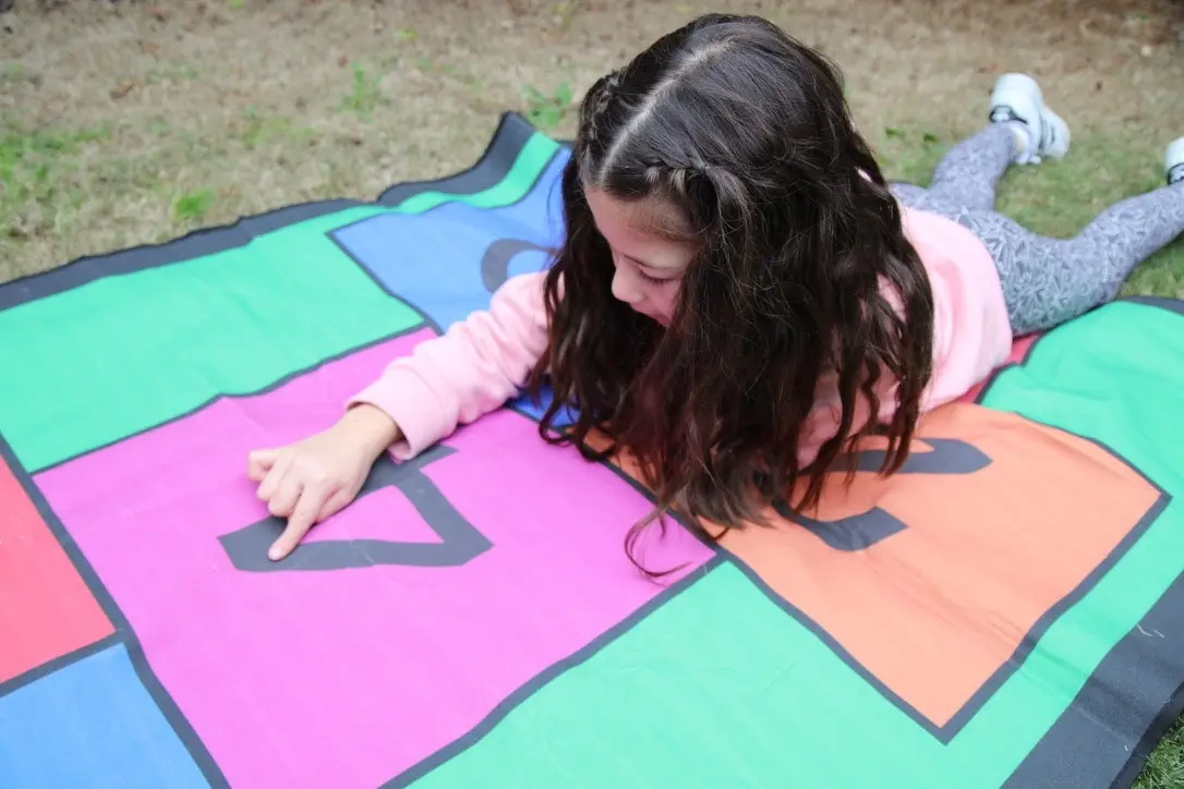 Colourful 3m Length Hopscotch Mat w/ Pegs