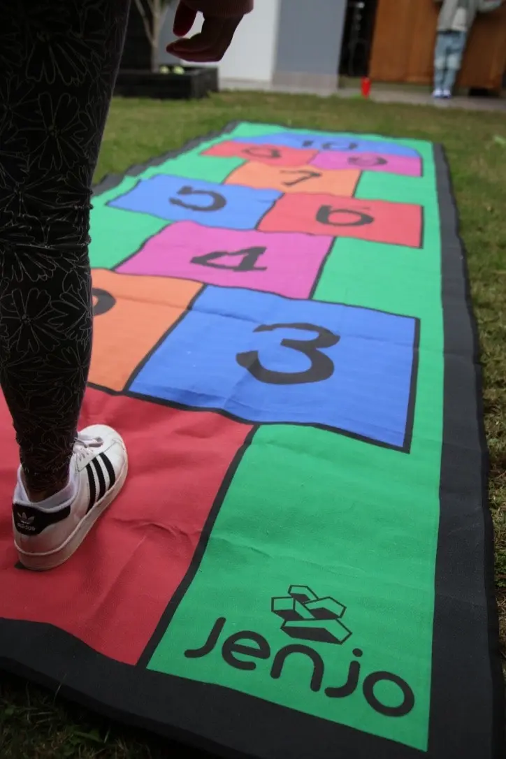 Colourful 3m Length Hopscotch Mat w/ Pegs