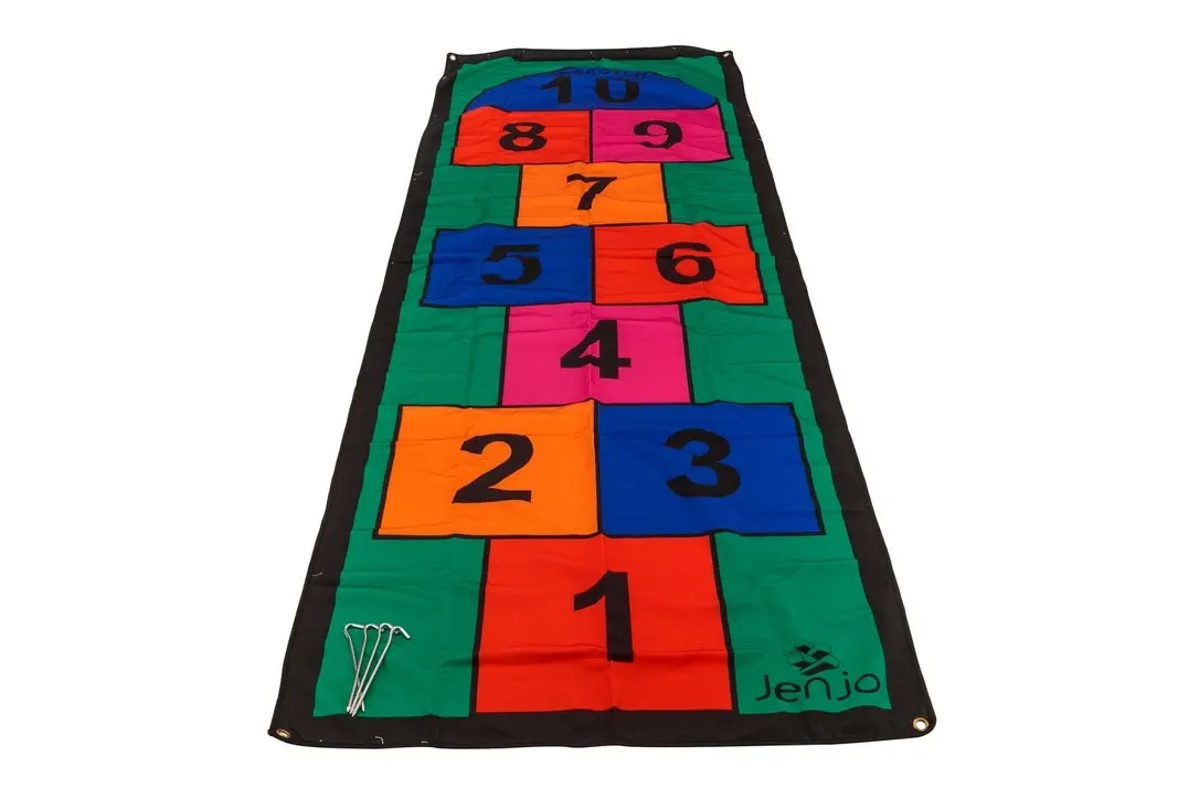 Colourful 3m Length Hopscotch Mat w/ Pegs