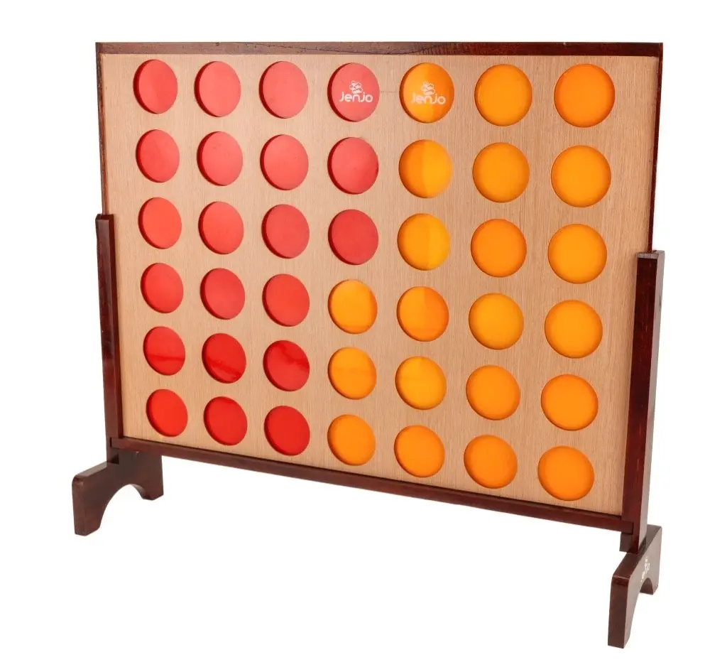 Giant4 Hardwood Indoor Outdoor Giant Connect Four In A Row Game Set 120x109cm