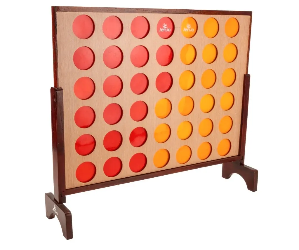 Giant4 Hardwood Indoor Outdoor Giant Connect Four In A Row Game Set 120x109cm