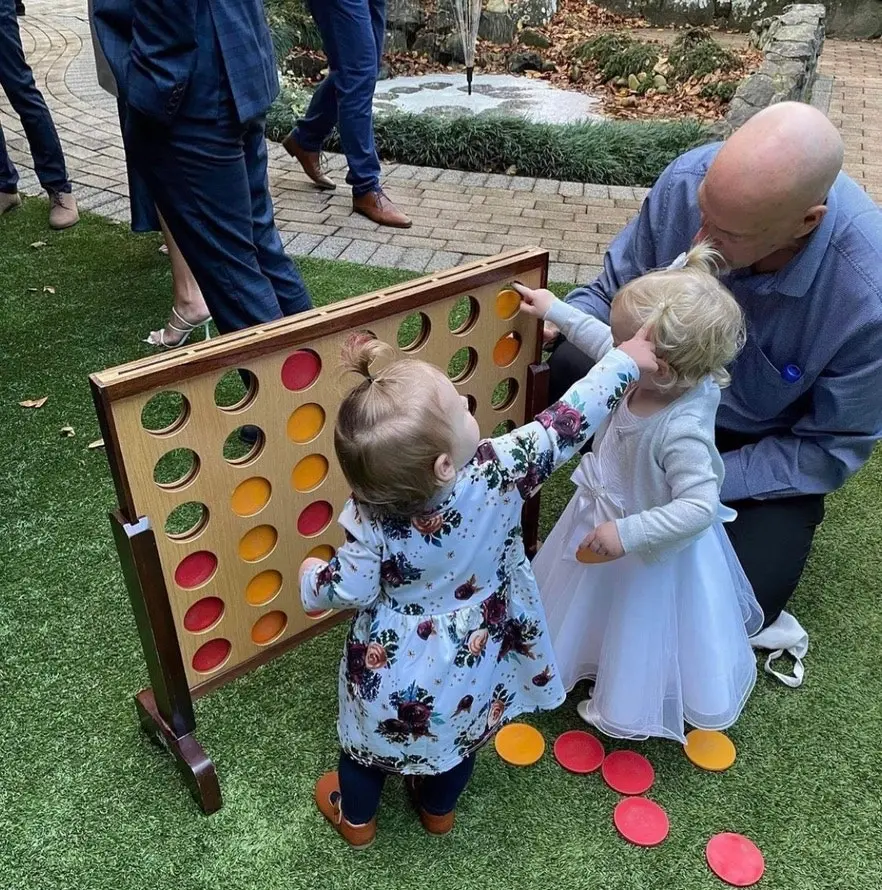 Mega4 Hardwood Connect Four In A Row Game Set 75x79cm