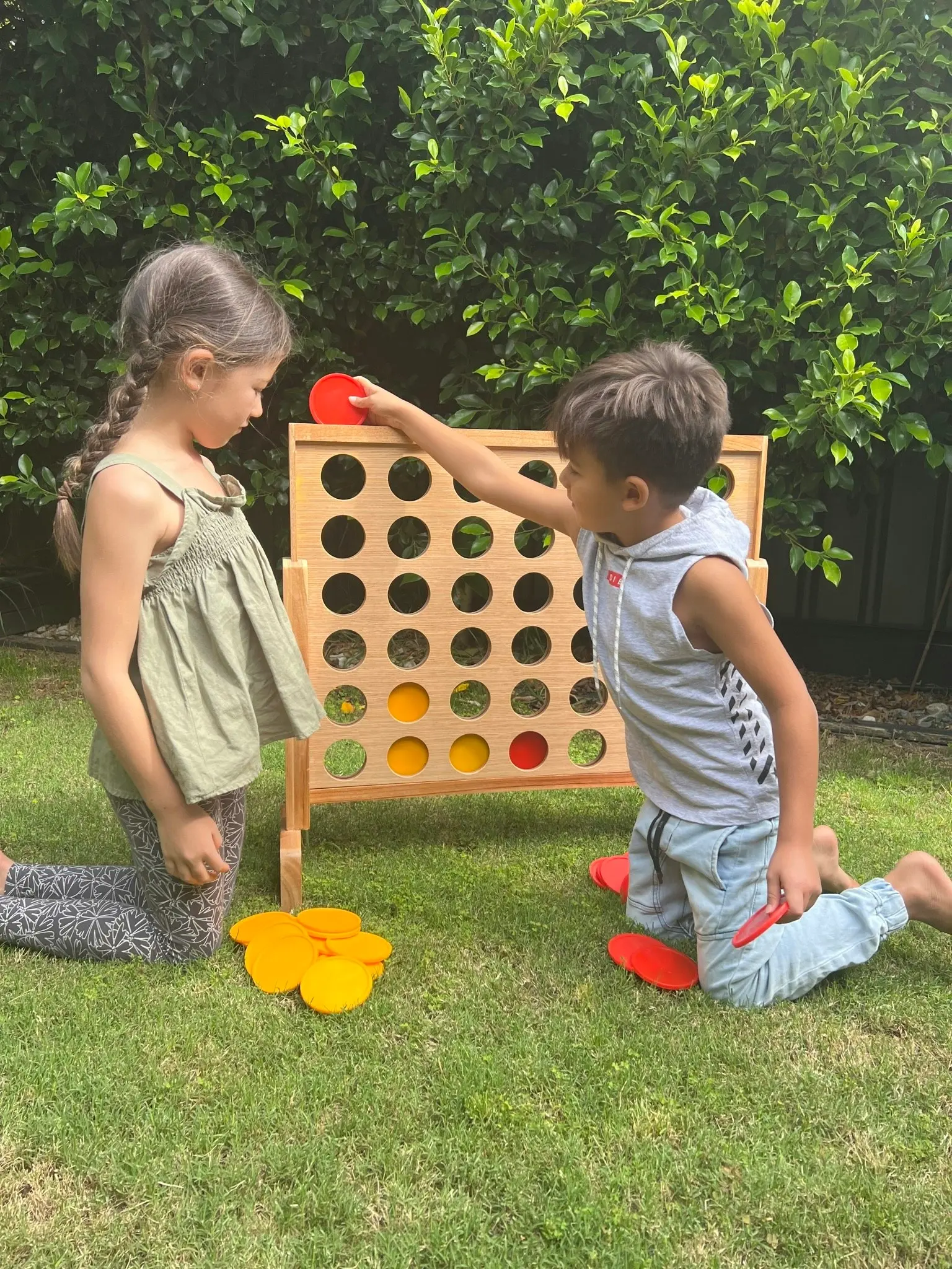 Mega4 Plywood Connect Four In A Row Game Set 69x79cm