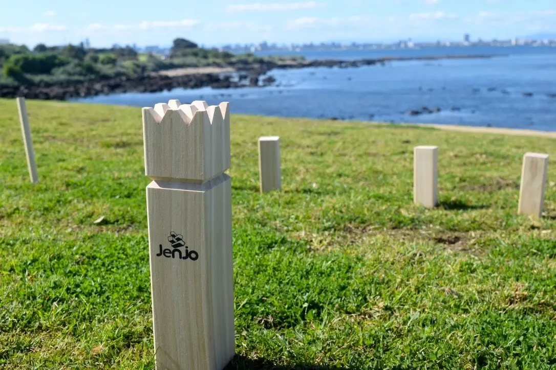 Outdoor Wooden Kubb Lawn Game Set