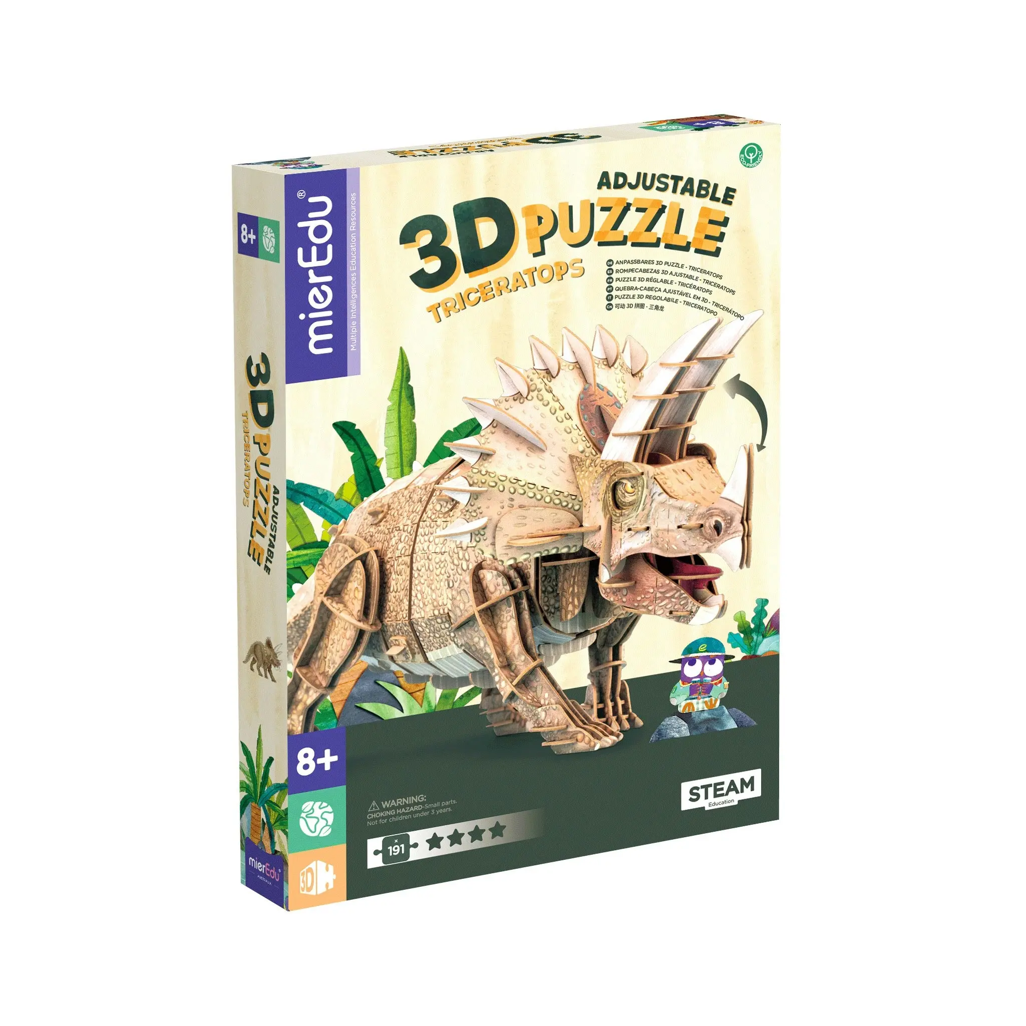 3D Puzzle Triceratops