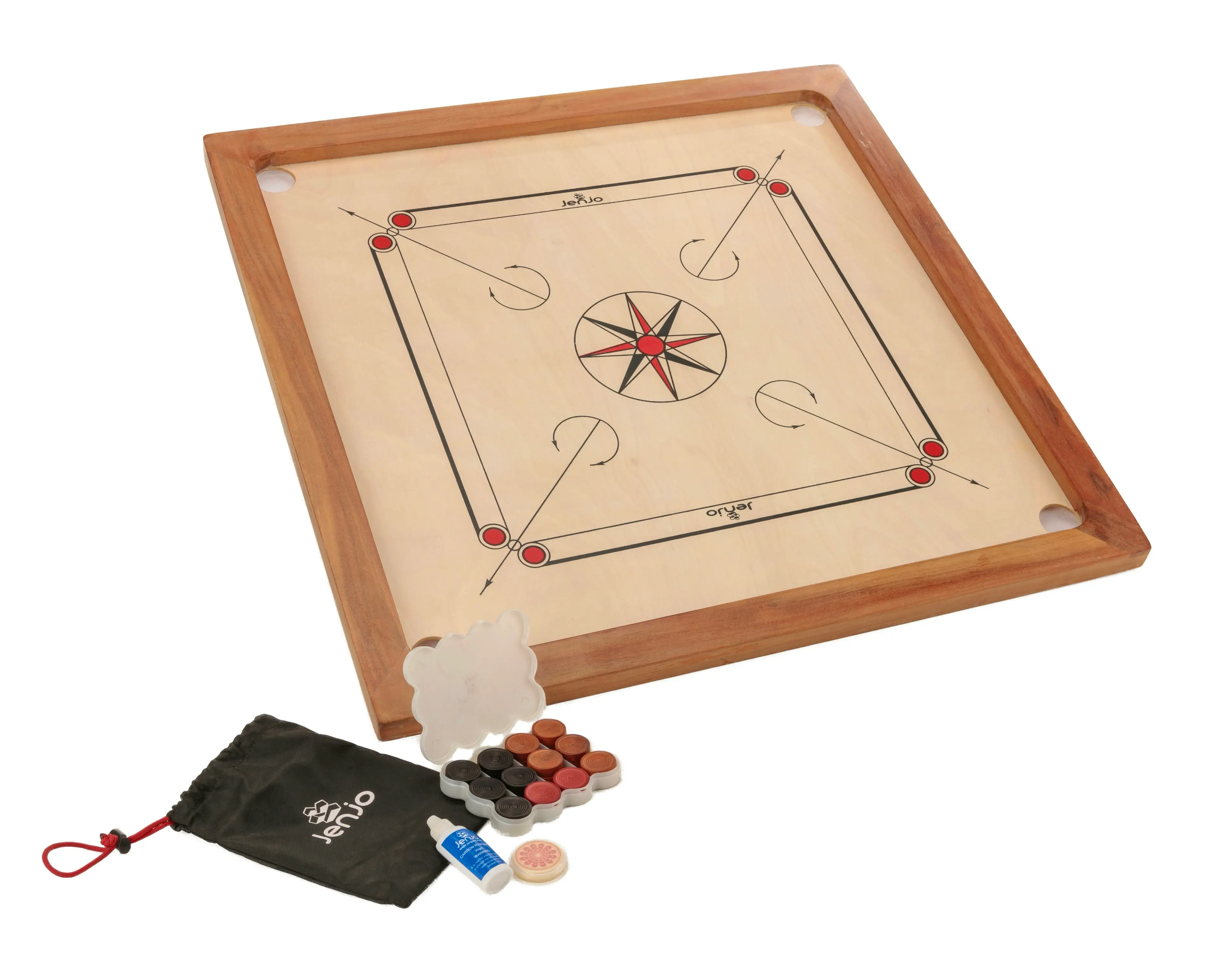 84x84cm Plywood Carrom Board with 74x74cm Internal Playing Area