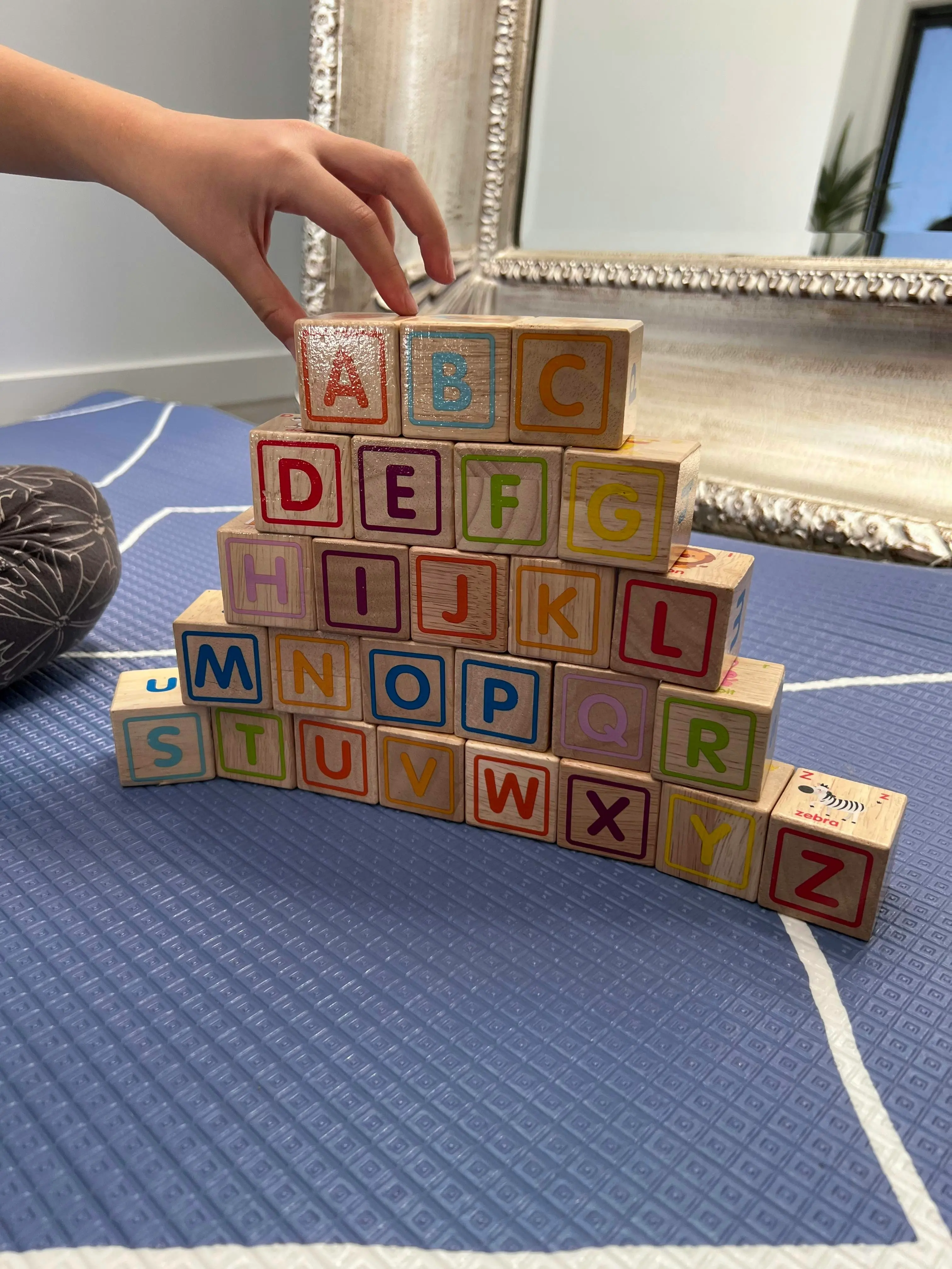 ABC Building Blocks With Animals & Symbols 4cm Diameter