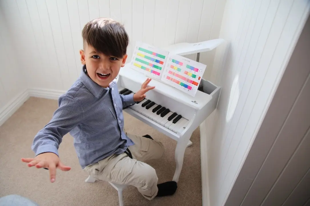 Children's White Piano